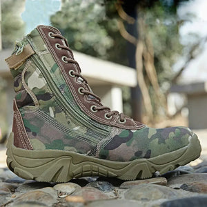 Bottes de Style Militaire Homme