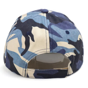 Casquette Militaire Bleue Vue de Dos