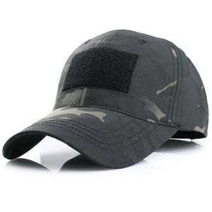 Casquette Militaire Homme Camouflage Noir