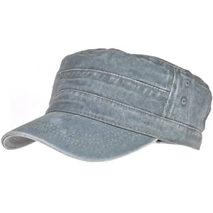 Casquette Militaire Vintage Denim