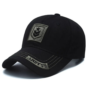 Casquette Type Militaire Noire