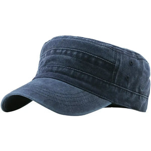 Casquette Vintage Militaire Bleu