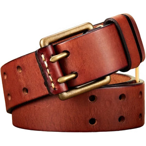 Ceinture Cuir Militaire Marron Clair