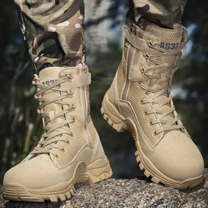 Chaussures Militaires Rangers Beiges