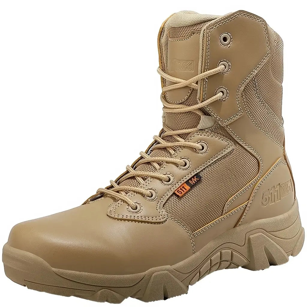 Chaussures Rangers Cuir Beiges