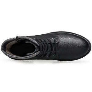 Chaussures Rangers Militaires Cuir Dessus