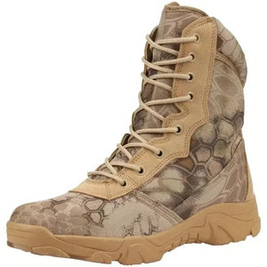 Chaussures Rangers Zip Beiges