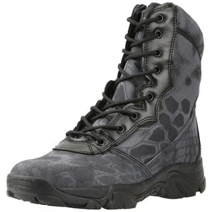 Chaussures Rangers Zip Grises