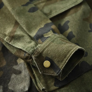 Chemise Camouflage Militaire Homme Manche