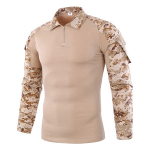 Chemise Militaire Airsoft Homme Marron