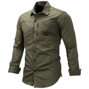 Chemise Kaki Homme Militaire