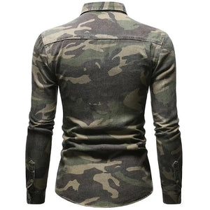 Chemise Militaire Camouflage Manches Longues