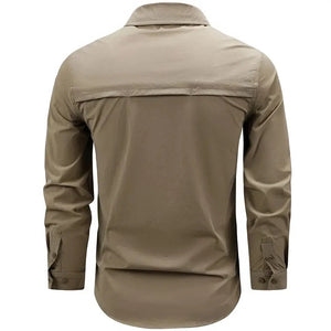 Chemise Style Militaire Homme Arrière