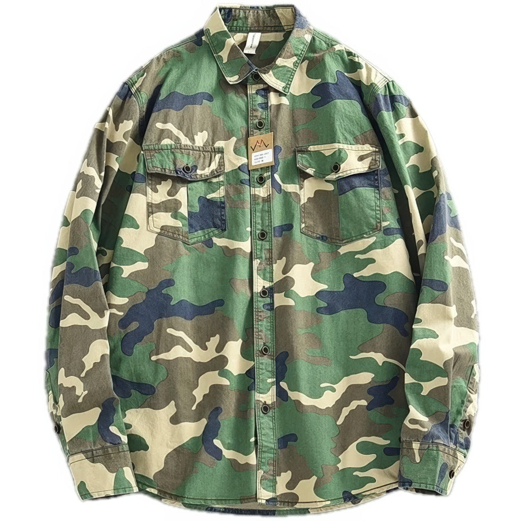 Chemise Treillis Militaire Homme Vert