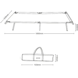 Dimensions Lit de Camp en Bois Militaire