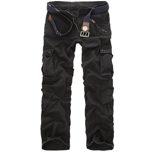Pantalon Militaire Large Noir