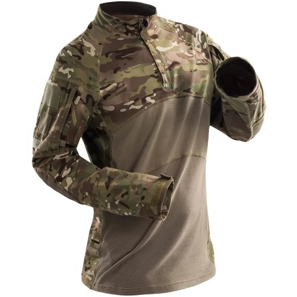 T-Shirt Militaire à Manches Longues