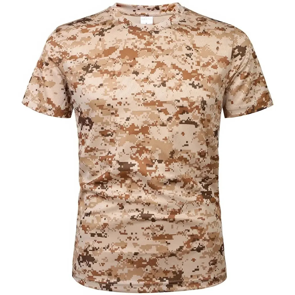 T-Shirt Motif Militaire Sable