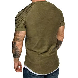 T-Shirt Vert Militaire Homme Arrière