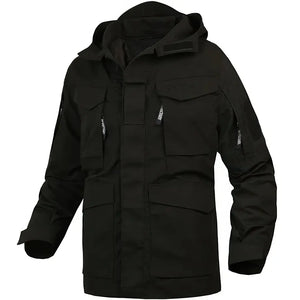 Veste Longue Style Militaire Noire