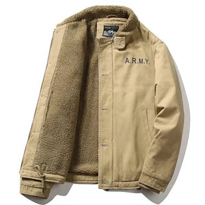 Veste Chaude Militaire Beige