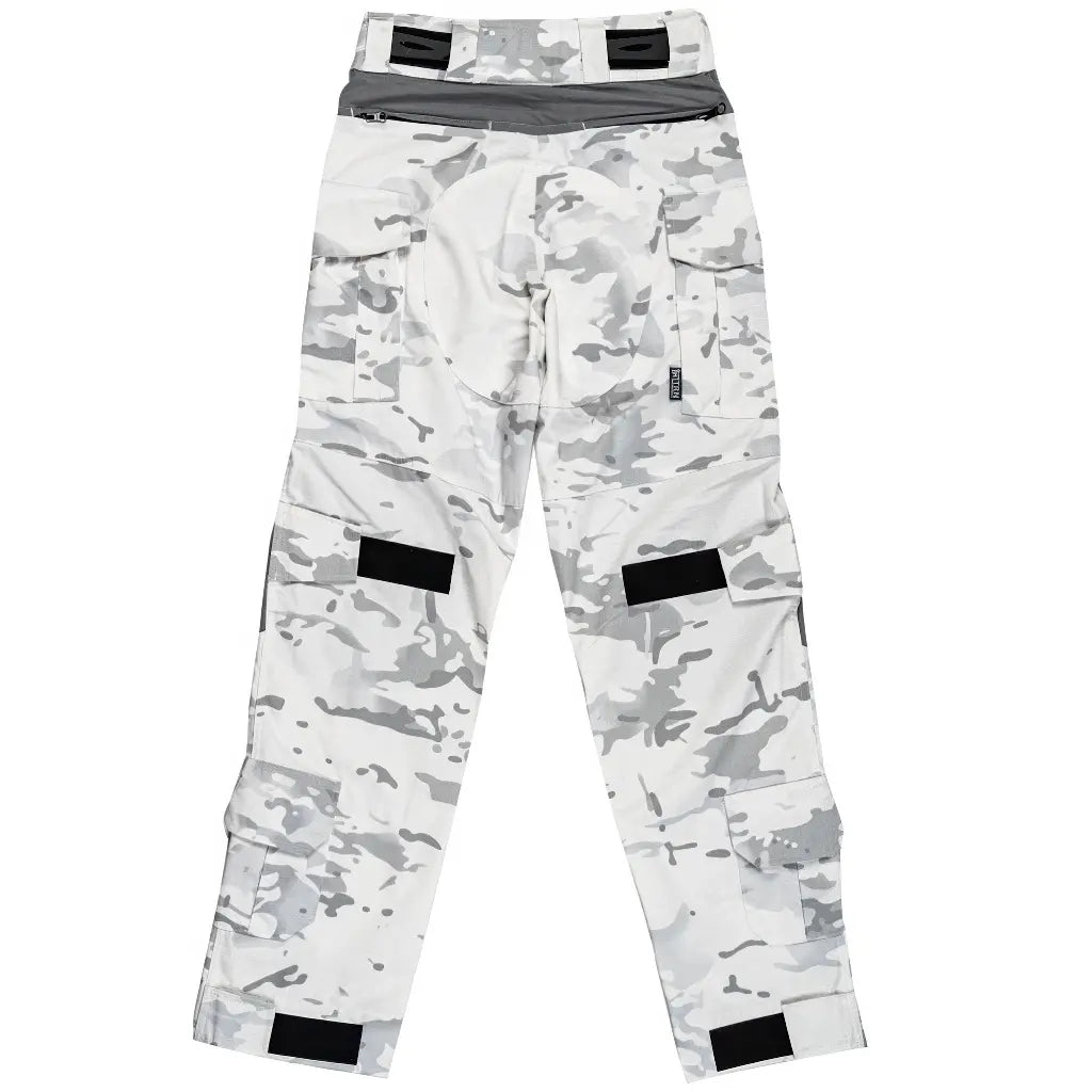 Pantalon Treillis Blanc Homme Arrière