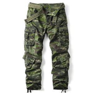 Pantalon Cargo Homme Vert Militaire