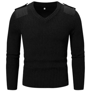 Pull Militaire Marin Noir