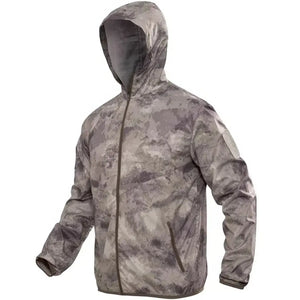 Veste Militaire Homme Capuche Grise