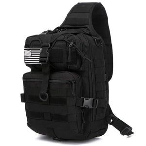 Sac à Dos Bandoulière Militaire Noir