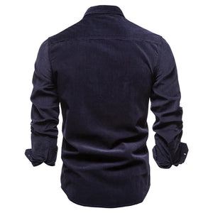 Chemise Militaire Homme Bleue