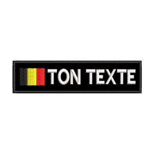 Patch Militaire Velcro Personnalisé Belgique