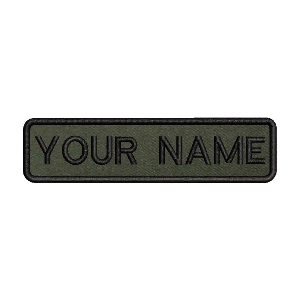 Patch Militaire Vert Nom