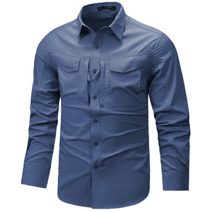 Chemise Militaire Homme Superdry Bleue