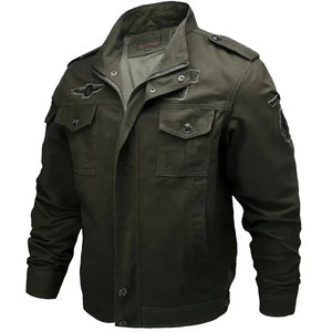 Veste Cargo Militaire Homme Verte