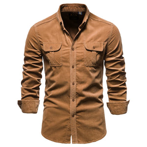 Chemise Marron Militaire Homme