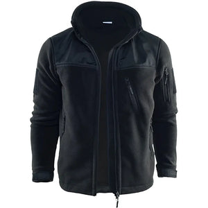 Veste Polaire Militaire Homme Noire