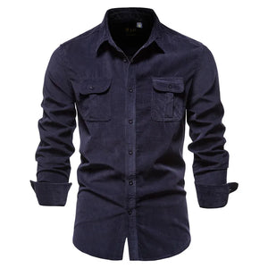 Chemise Bleue Militaire Homme