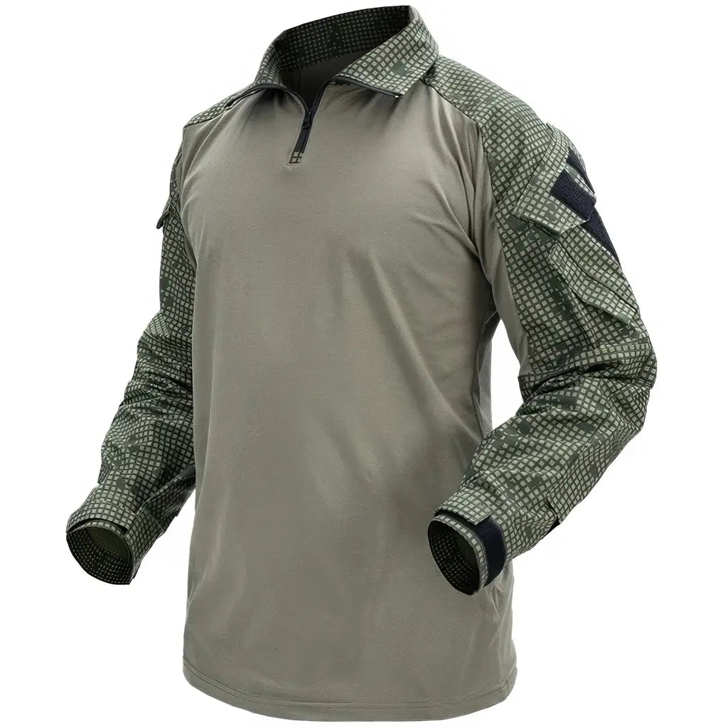 Chemise Longue Militaire Verte Tactique