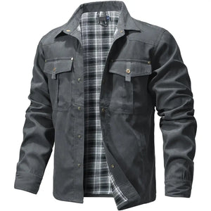 Veste Militaire Chic Grise