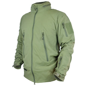 Veste Tactique Coupe Vent Verte