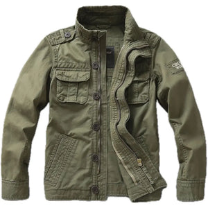 Veste Militaire Col Officier Homme Verte