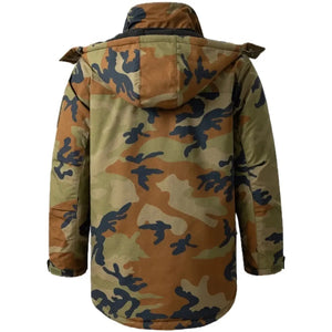 Veste Militaire Marron Arrière