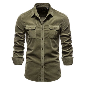 Chemise Verte Militaire Homme