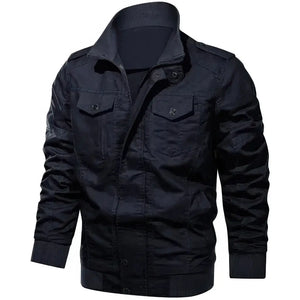 Veste en Jean Militaire Homme Bleue