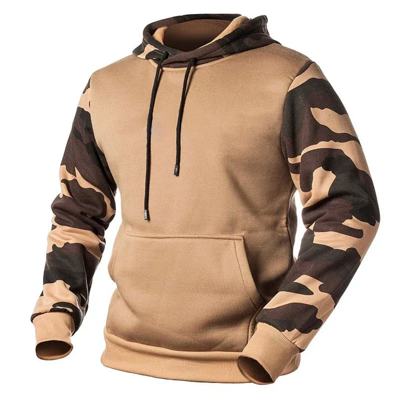 Pull Motif Militaire Beige