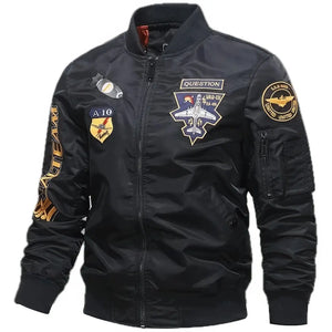 Veste Aviateur Militaire Noire