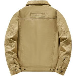 Veste Militaire Fourrure Beige