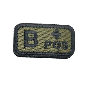 Patch Militaire Groupe Sanguin B+
