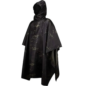 Veste de Pluie Militaire Noire